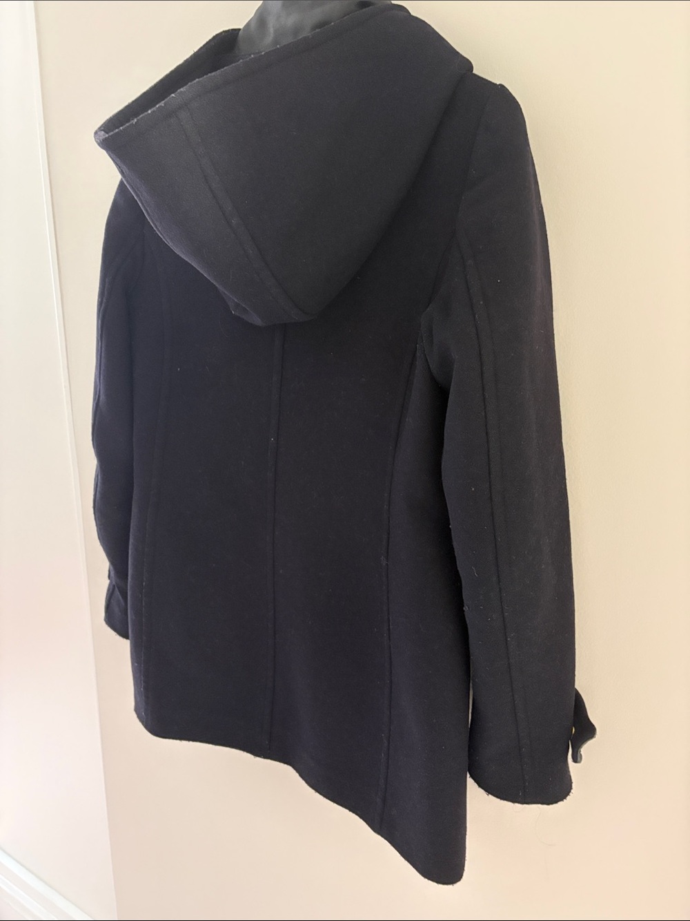 Mackage Women's Navy Pea Coat with Gold Hardware - Picture 5 of 5